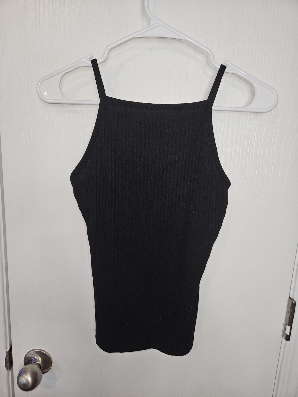 Rue21 Black Ribbed Square Neck Cami